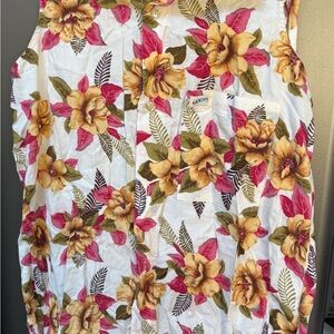 Guess Tropical Floral Sleeveless Top